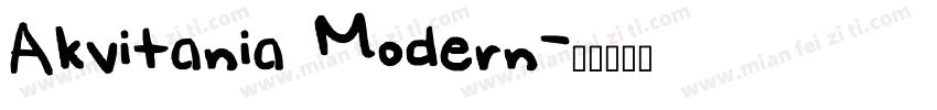 Akvitania Modern字体转换